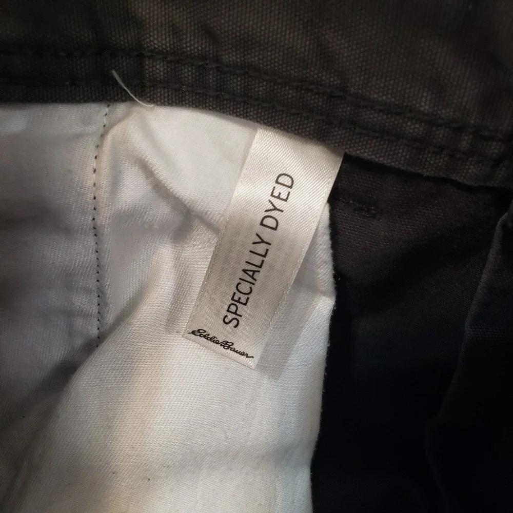 Eddie Bauer Pants Mens Size‎ 36x30 Gray Canvas Utility Work Pockets